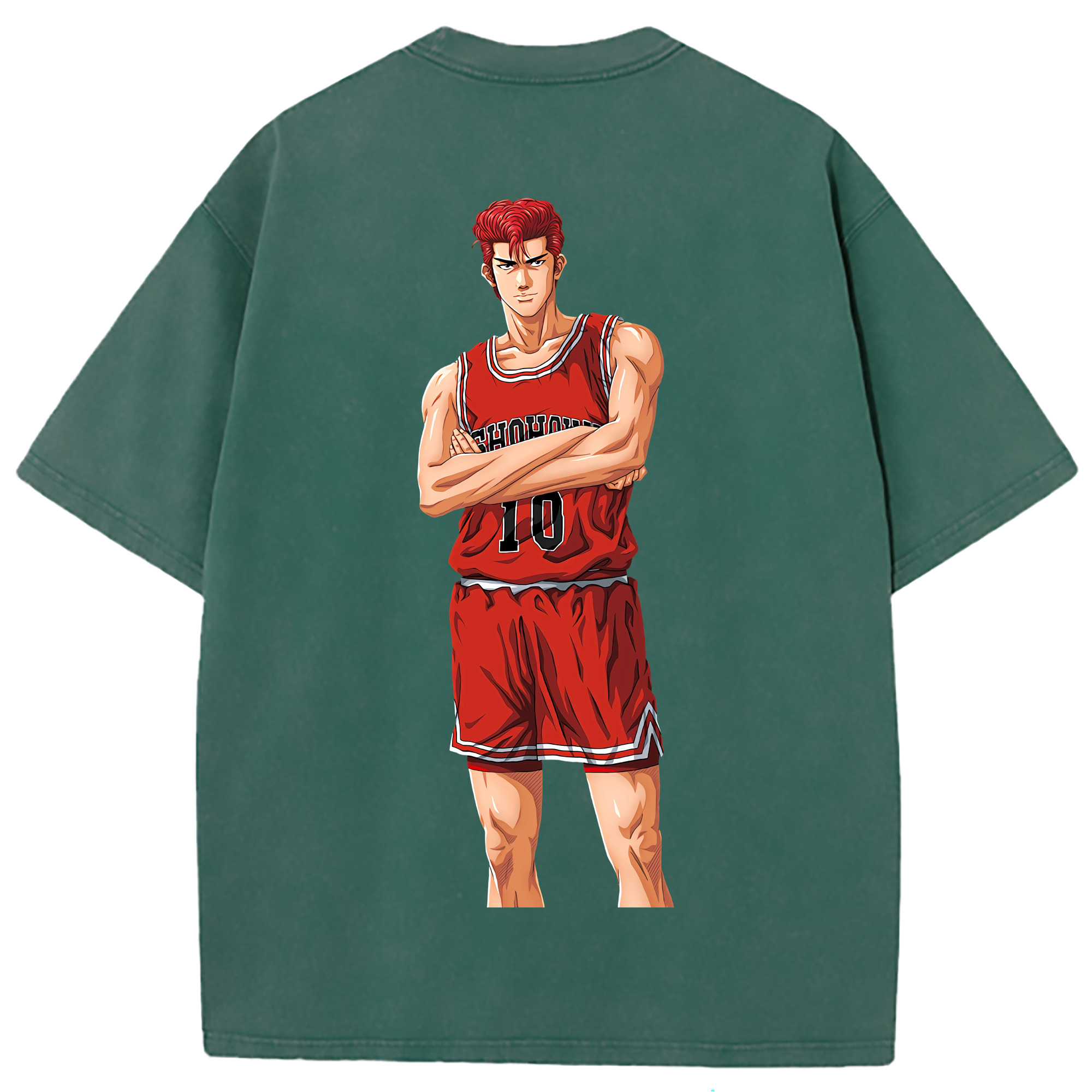 （画像用） SLAM DUNK／スラムダンク 綿100% ヴィンテージ風 半袖Tシャツ（背面プリント）